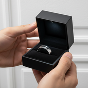 Black Round Cut Diamond Option Band-Black Diamonds New York