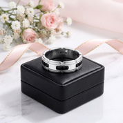 Black Round Cut Diamond Option Band-Black Diamonds New York