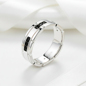 Black Round Cut Diamond Band-Black Diamonds New York