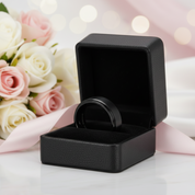 Black Stainless Personalized Engrave Name Ring-Black Diamonds New York