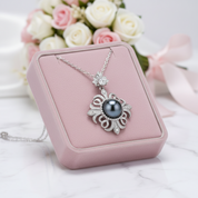 Black Tahitian Seawater Pearl Necklace with Diamond Option-Black Diamonds New York