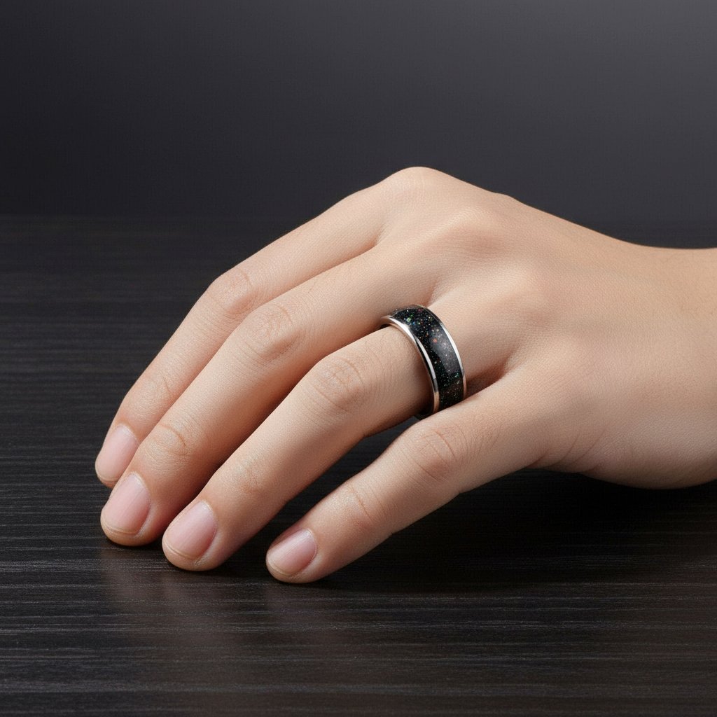 Black Tungsten 8mm Wedding Band-Black Diamonds New York