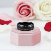 Black Tungsten Carbide 8mm Wedding Band-Black Diamonds New York