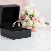 Black Tungsten Carbide Men's Wedding Band-Black Diamonds New York