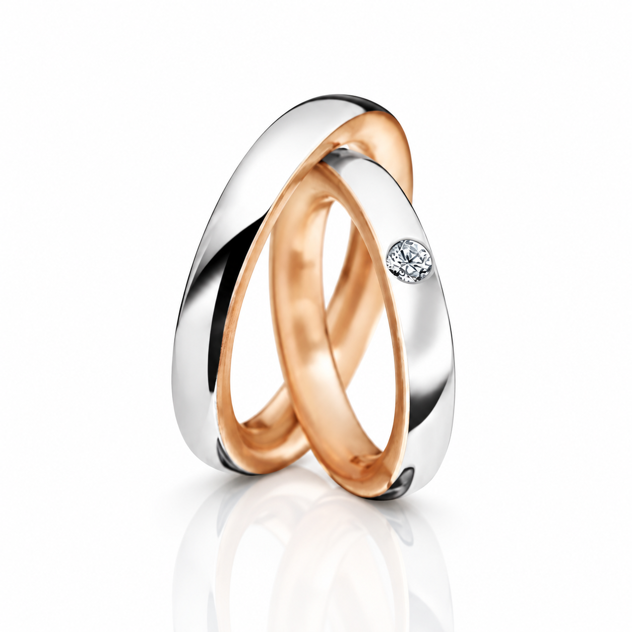Round Diamond Option His And Hers Promise Ring-Black Diamonds New York