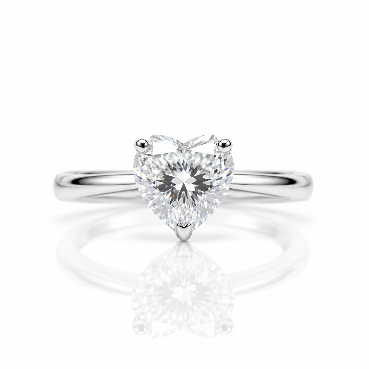 3ct Heart Cut Diamond Option Forever Love Engagement Ring-Black Diamonds New York