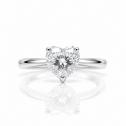 3ct Heart Cut Diamond Option Forever Love Engagement Ring-Black Diamonds New York