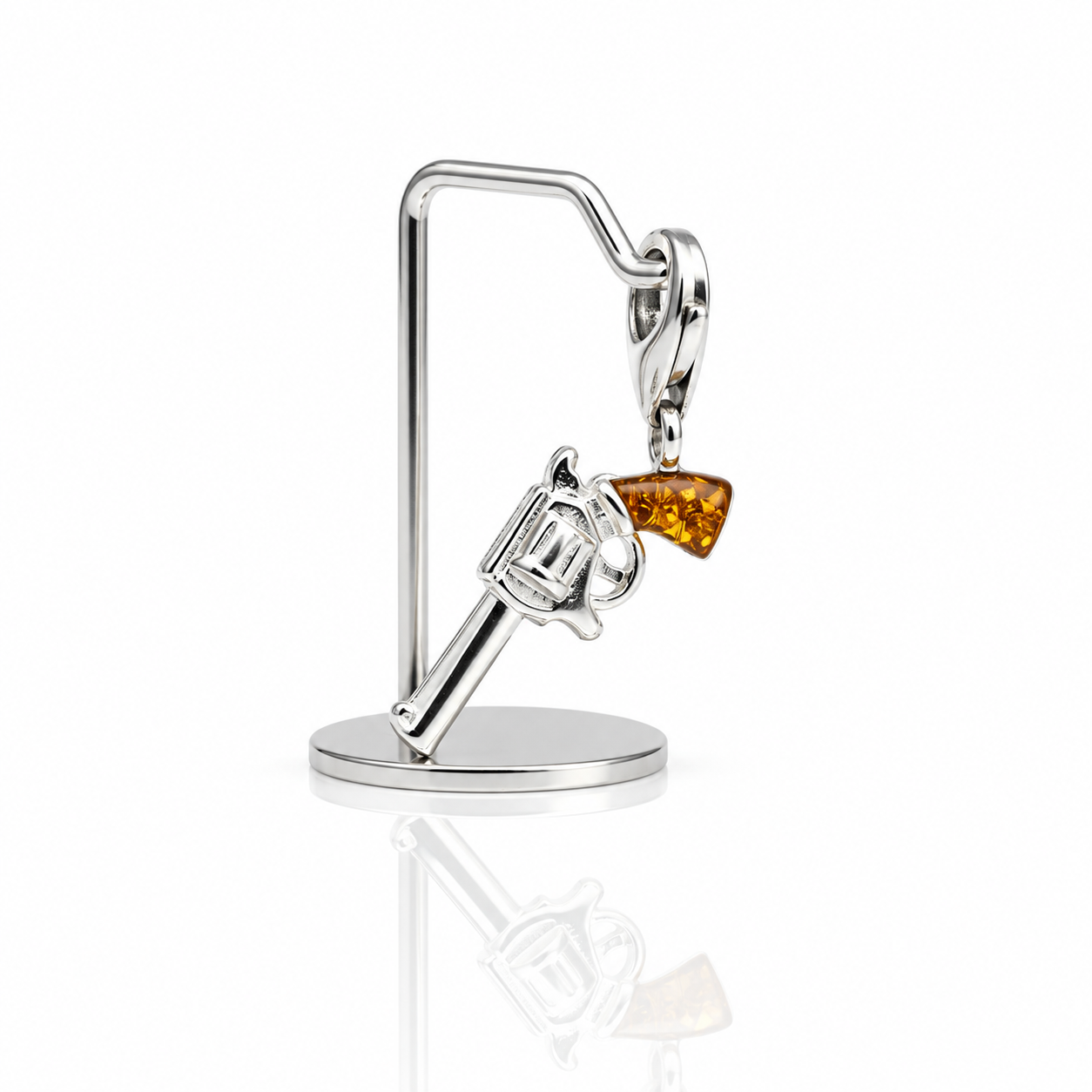 Vintage Pistol Gun Pendant Charms-Black Diamonds New York