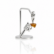 Vintage Pistol Gun Pendant Charms-Black Diamonds New York