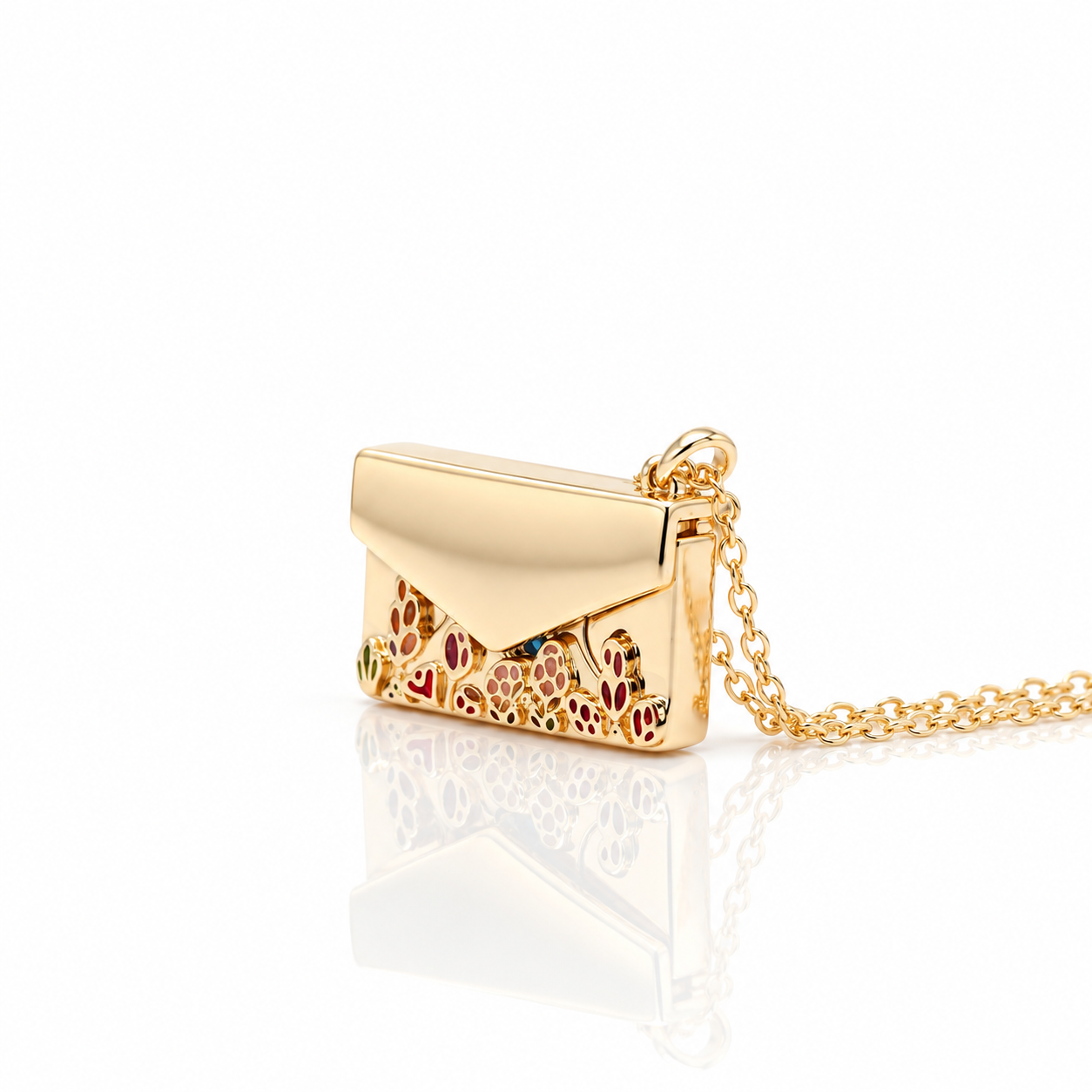Engraved Openable Book Locket Necklace-Black Diamonds New York