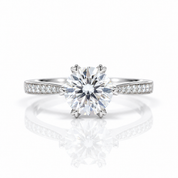 3ct Round Channel Diamond Option Engagement Ring-Black Diamonds New York