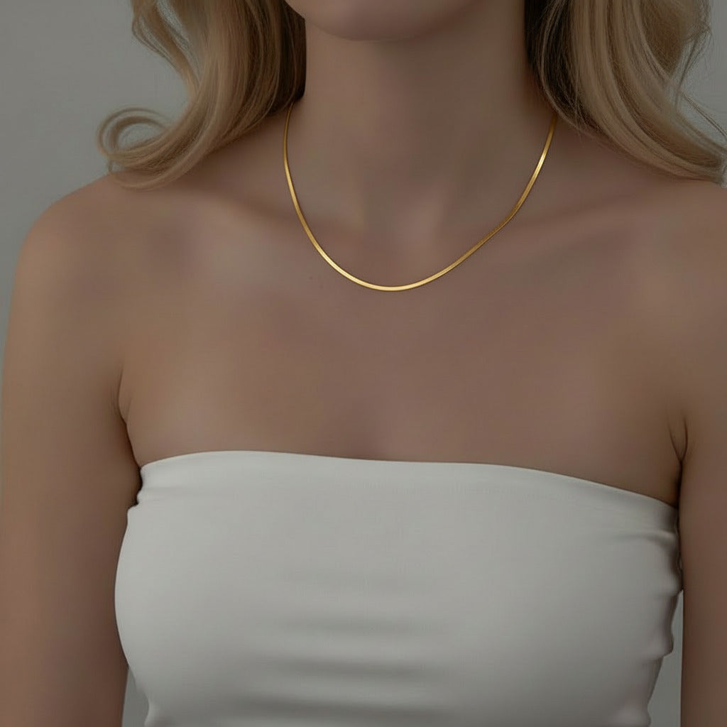 Blade Design 18K Yellow Gold Adjustable Necklace-Black Diamonds New York