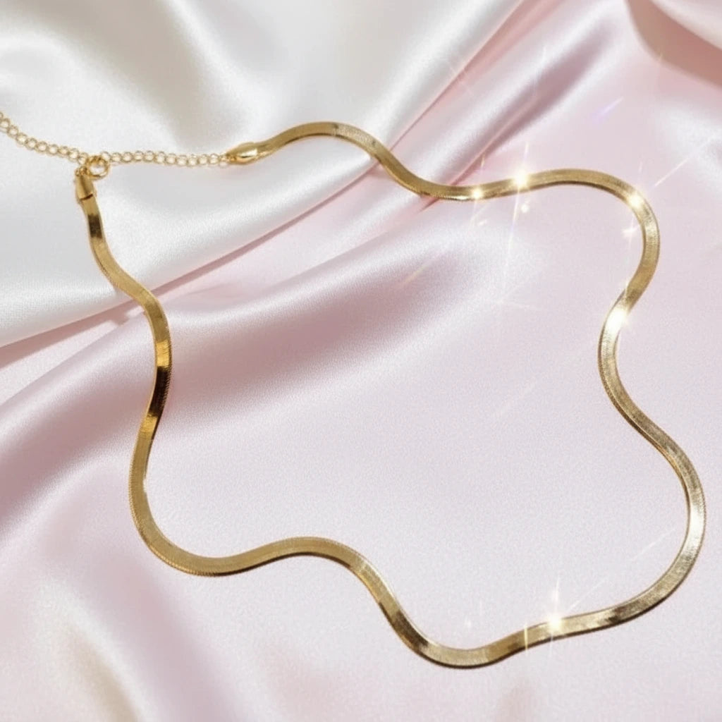 Blade Design 18K Yellow Gold Adjustable Necklace-Black Diamonds New York