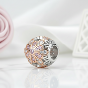 Blooming Bud Charms with Round Diamond Option-Black Diamonds New York