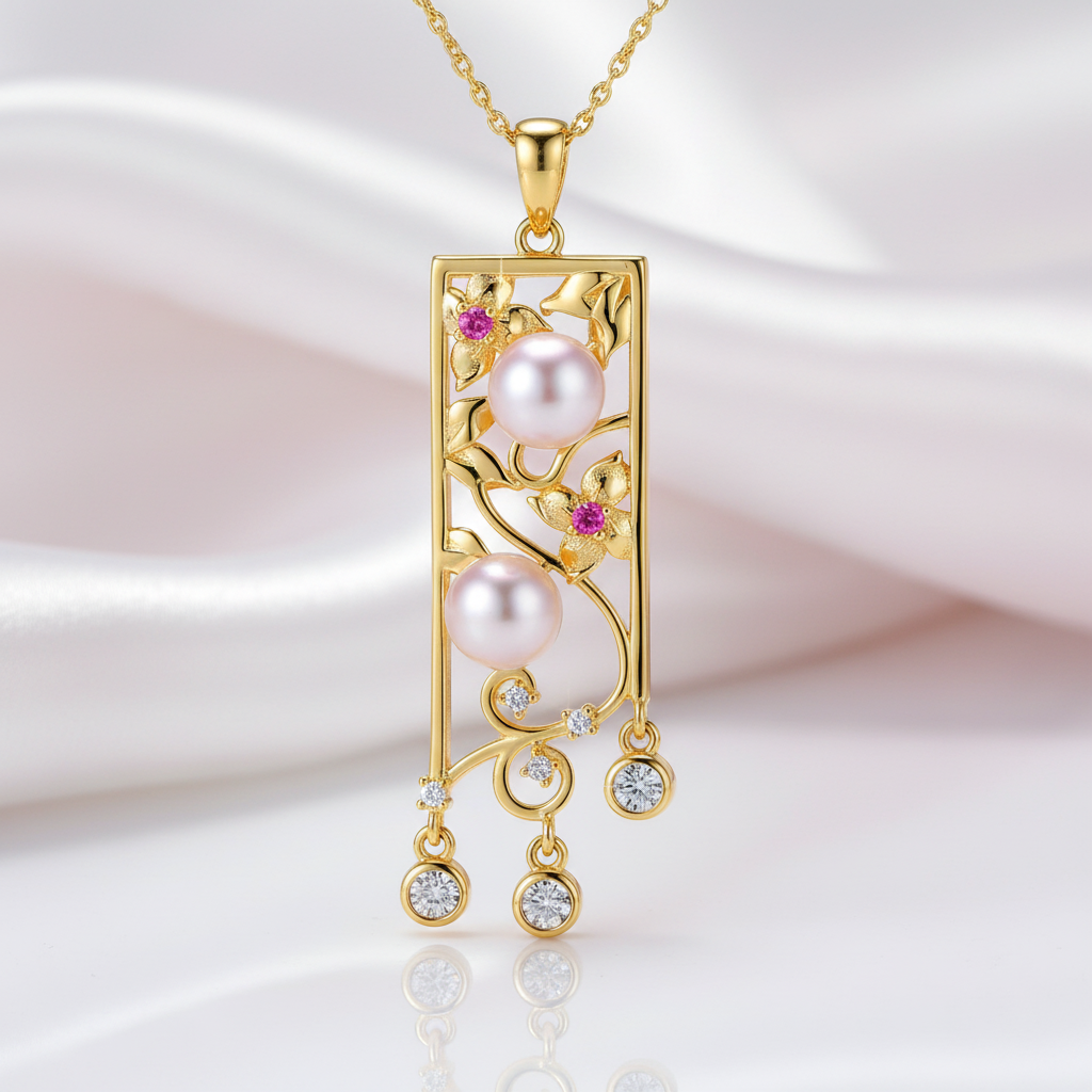 Bohemia Option Freshwater Pearl Necklace-Black Diamonds New York
