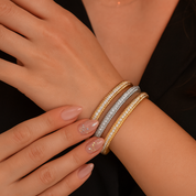 Luxurious 2mm Full Diamond Bracelet-Black Diamonds New York