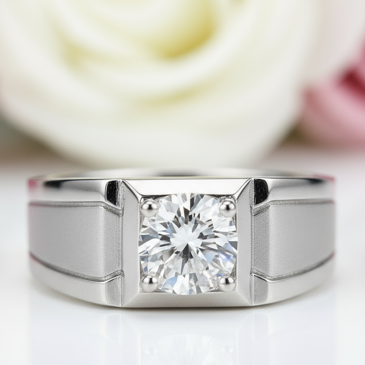 Brilliant Cut 1.0 Ct Diamond Wedding Band-Black Diamonds New York