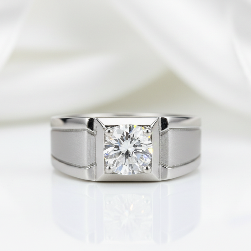 Brilliant Cut 1.0 Ct Diamond Option Wedding Band-Black Diamonds New York