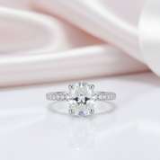 Brilliant Oval-Cut Diamond Hidden Halo Engagement Ring-Black Diamonds New York