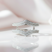 Brilliant Round Cut Diamond Adjustable Wedding Ring Enhancer-Black Diamonds New York