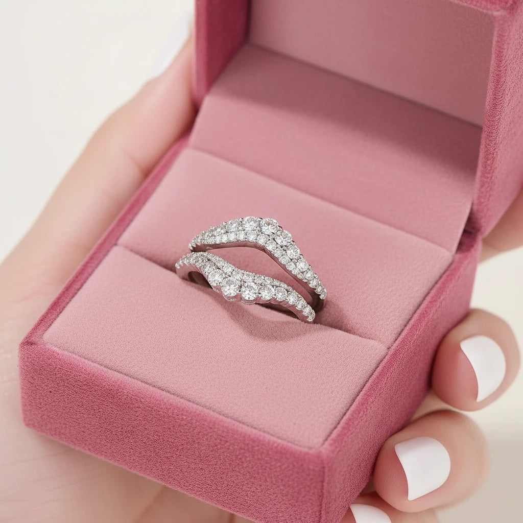 Brilliant Round Cut Diamond Enhancer Women's Wedding Band-Black Diamonds New York