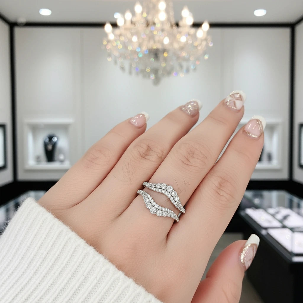 Brilliant Round Cut Diamond Enhancer Women's Wedding Band-Black Diamonds New York