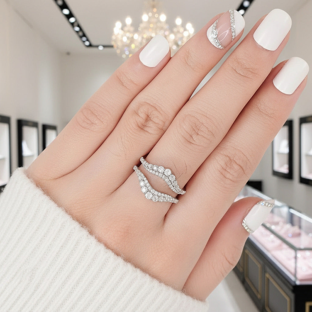 Brilliant Round Cut Diamond Enhancer Women's Wedding Band-Black Diamonds New York