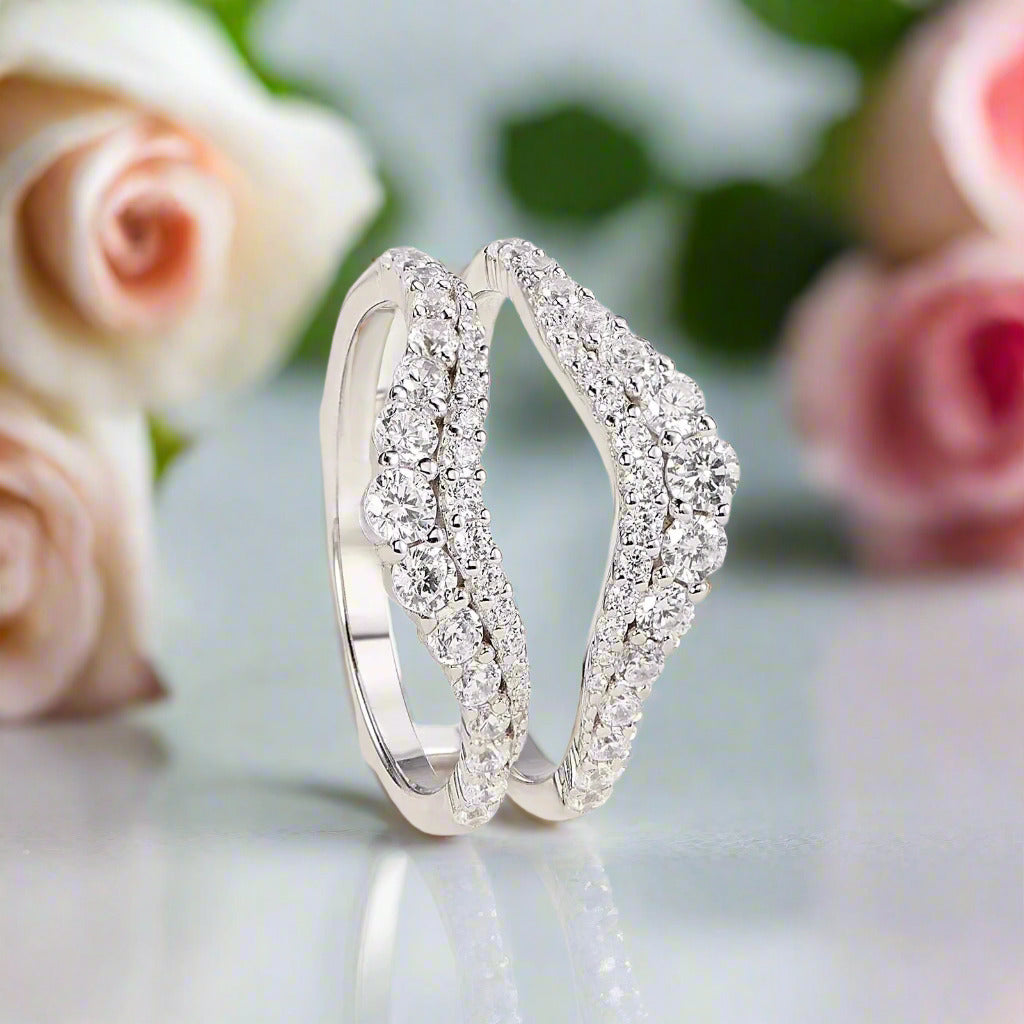 Brilliant Round Cut Diamond Enhancer Women's Wedding Band-Black Diamonds New York