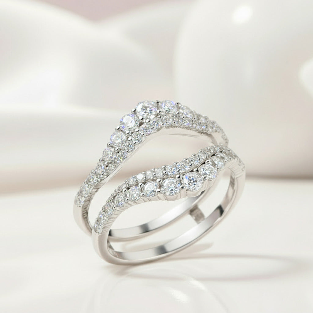 Brilliant Round Cut Diamond Enhancer Women's Wedding Band-Black Diamonds New York