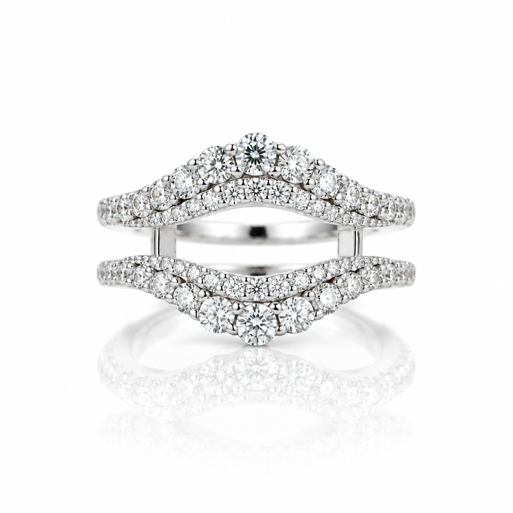 Brilliant Round Cut Diamond Option Enhancer Women's Wedding Band-Black Diamonds New York