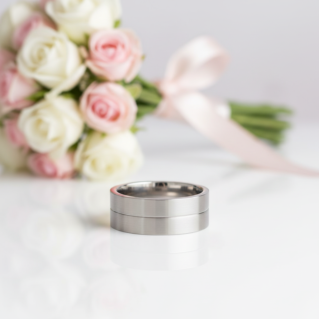 Brush and Polish Design Men's Wedding Band-Black Diamonds New York
