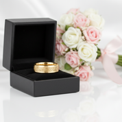 White Gold Celtic Dragon Wedding Bandv-Black Diamonds New York