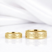 White Gold Celtic Dragon Wedding Bandv-Black Diamonds New York