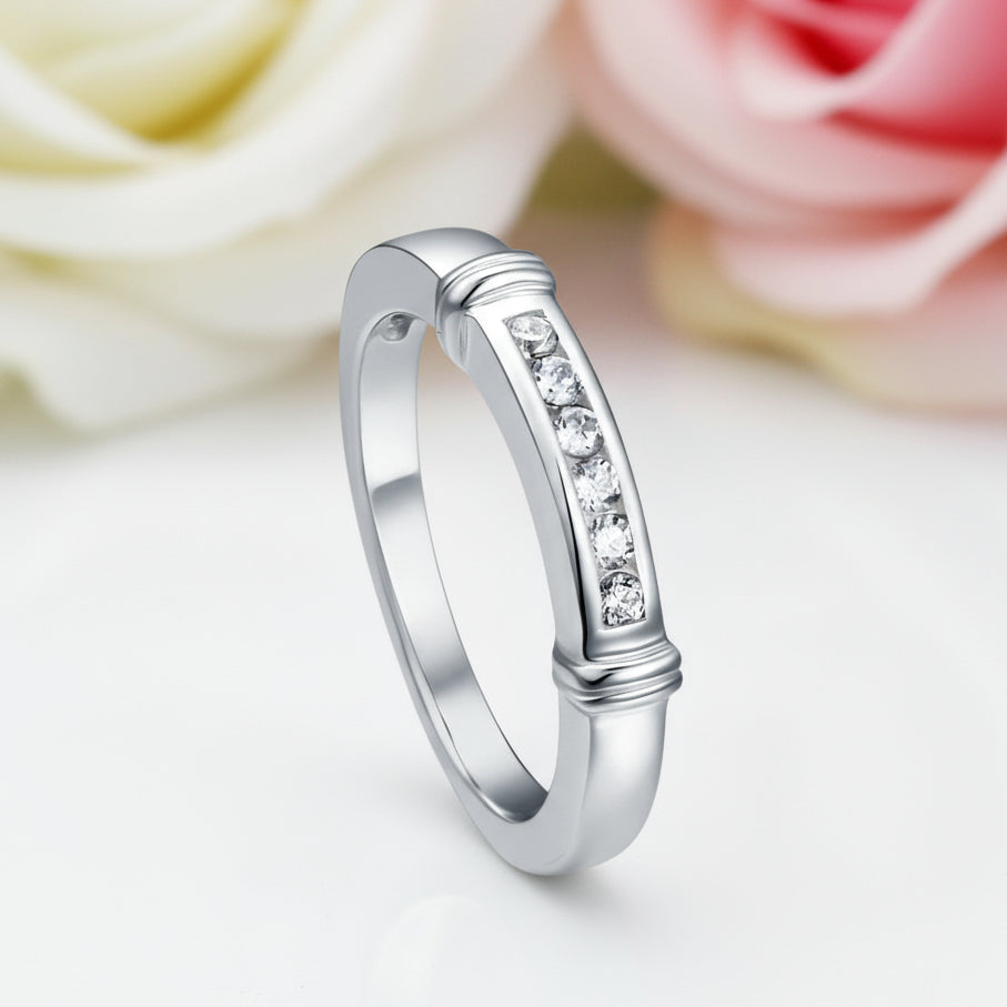 Channel Set Diamond Wedding Ring-Black Diamonds New York