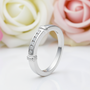 Channel Set Diamond Wedding Ring-Black Diamonds New York