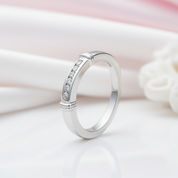 Channel Set Diamond Option Wedding Ring-Black Diamonds New York