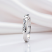 Channel Set Diamond Option Wedding Ring-Black Diamonds New York