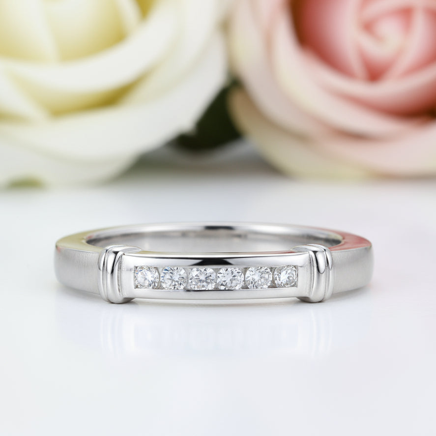 Channel Set Diamond Wedding Ring-Black Diamonds New York