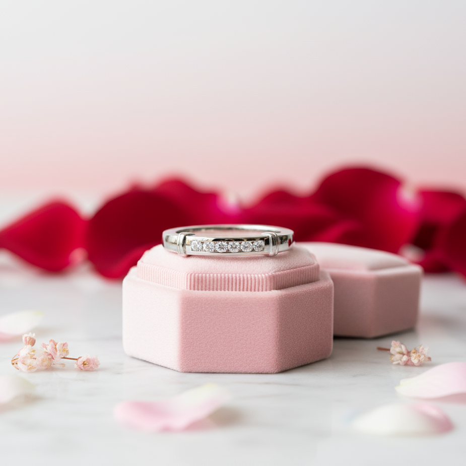 Channel Set Diamond Wedding Ring-Black Diamonds New York