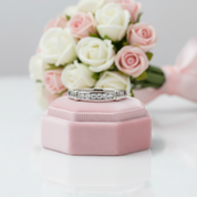 Channel Set Diamond Option Wedding Ring-Black Diamonds New York