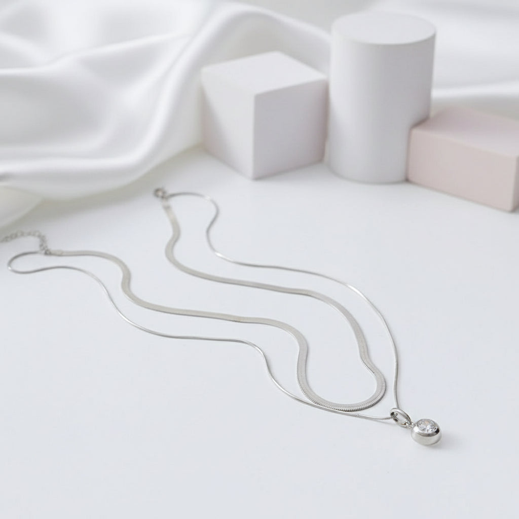 Classic 1.0 Ct Round Cut Diamond Necklace-Black Diamonds New York