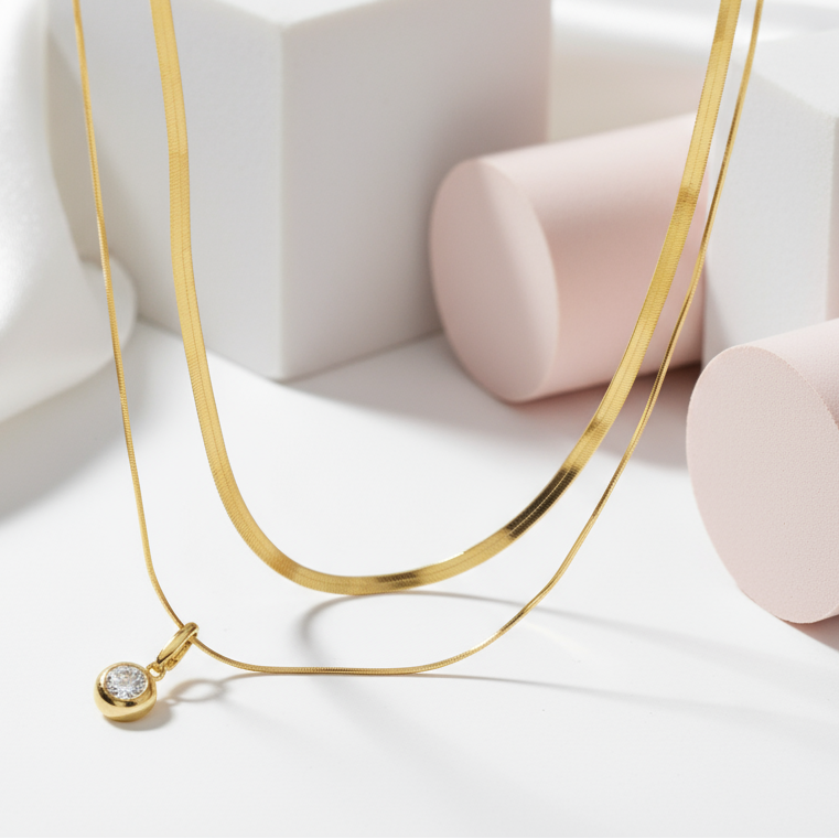 Classic 1.0 Ct Round Cut Diamond Necklace-Black Diamonds New York