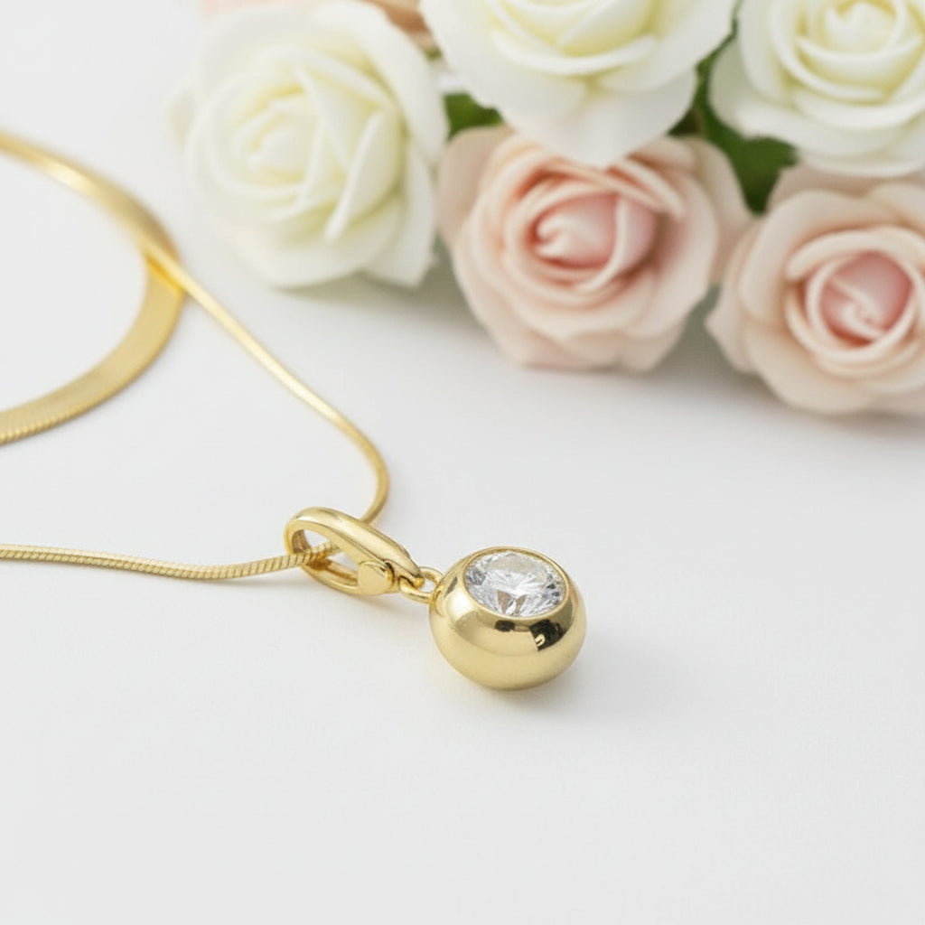 Classic 1.0 Ct Round Cut Diamond Necklace-Black Diamonds New York