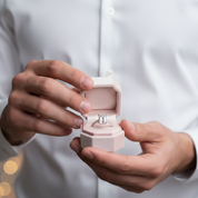 Classic 1.0ct Emerald Cut Diamond Wedding Ring-Black Diamonds New York