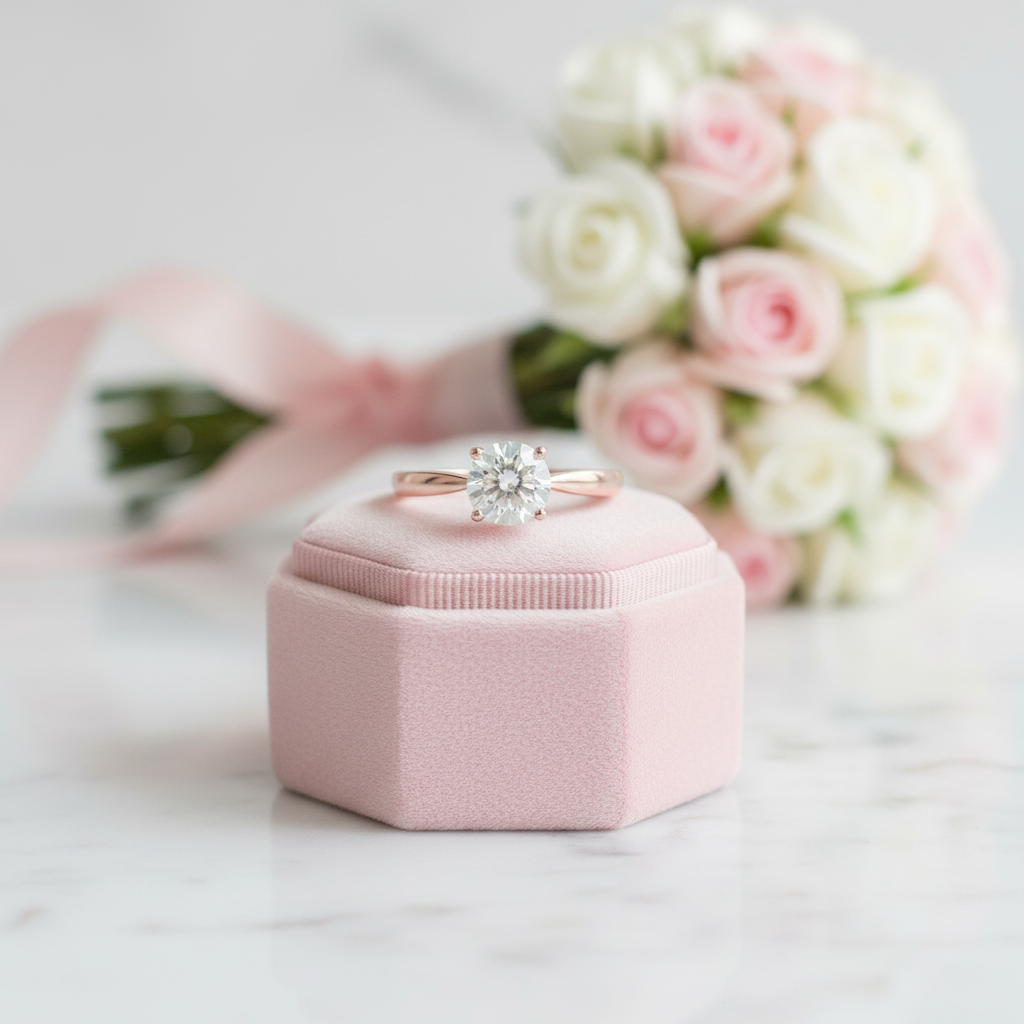 Classic 14k Gold 1ct Diamond Option 4 Prong Solitaire Ring-Black Diamonds New York