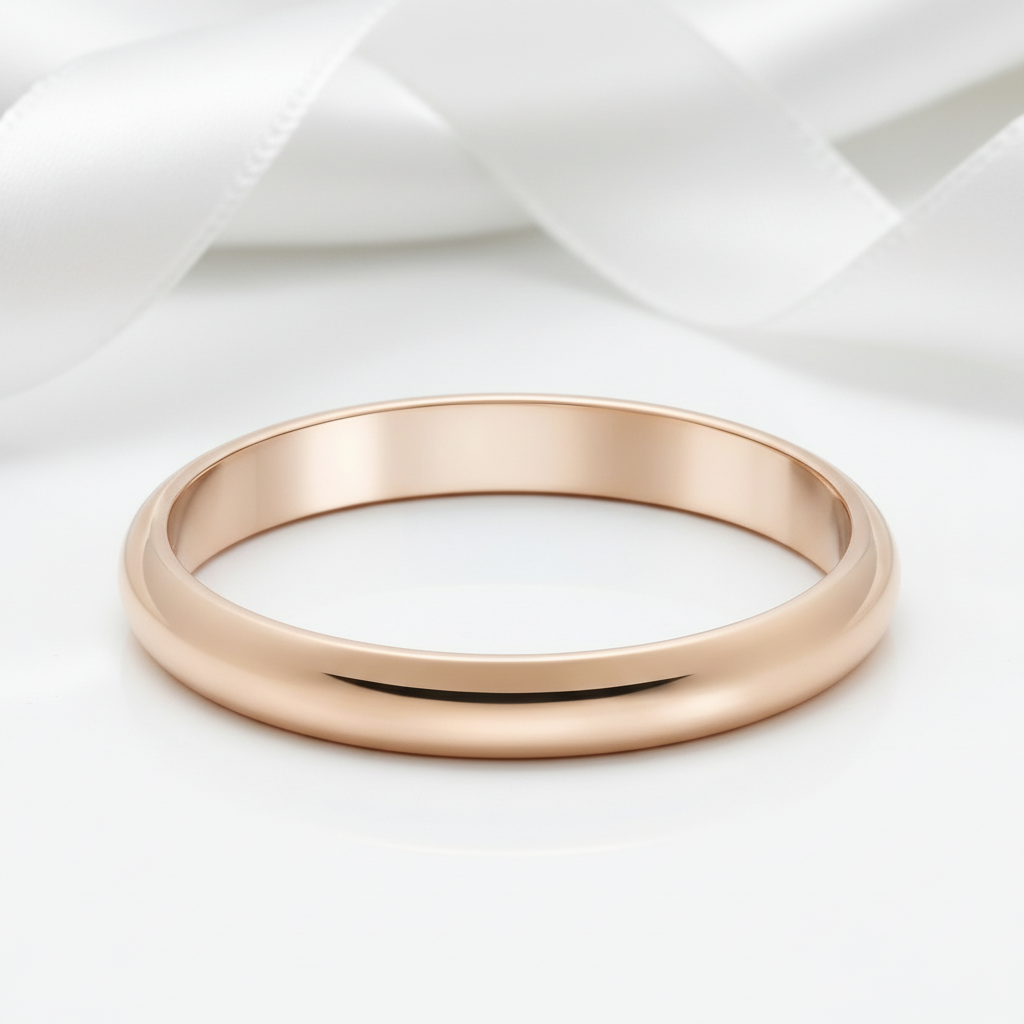 Classic 14k Rose Gold 2.5mm Wedding Band