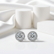 Classic 1ct Diamond Stud Earrings-Black Diamonds New York