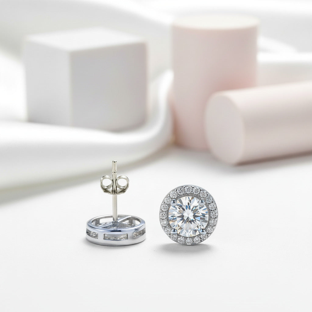 Classic 1ct Diamond Stud Earrings-Black Diamonds New York