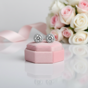 Classic 1ct Diamond Option Stud Earrings-Black Diamonds New York