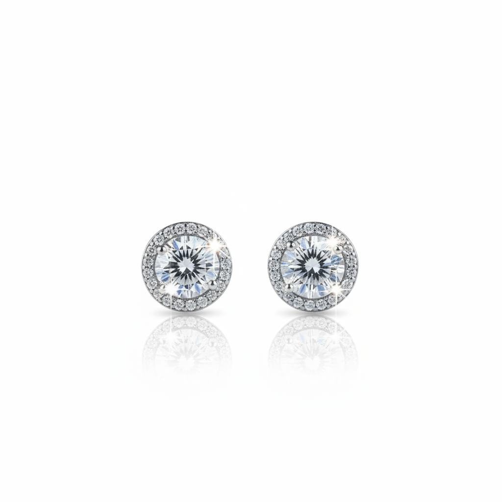 Classic 1ct Diamond Option Stud Earrings-Black Diamonds New York